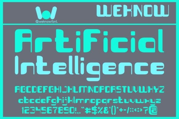 Artificial Intelligence Font: A Sharp, Modern Display Typeface for Brand Clarity