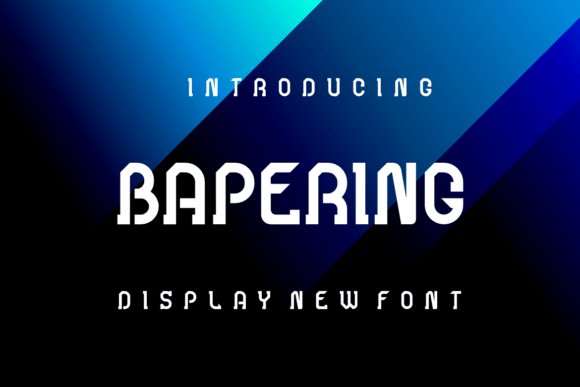 Bapering Display Font for Handmade Creators