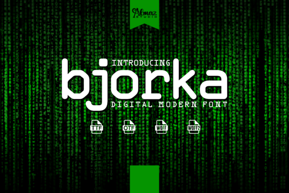 Bjorka: A Vintage Display Typeface That Pops on Digital Screens