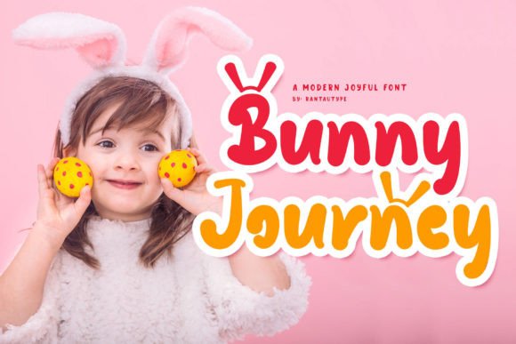 Bunny Journey: A Playful Display Font for Kid-Friendly Campaigns