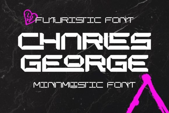 Charles George: A Futuristic Display Font for Crafters