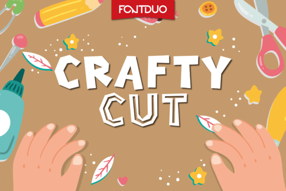 Crafty Cut: A Friendly Display Font for Editorial Charm