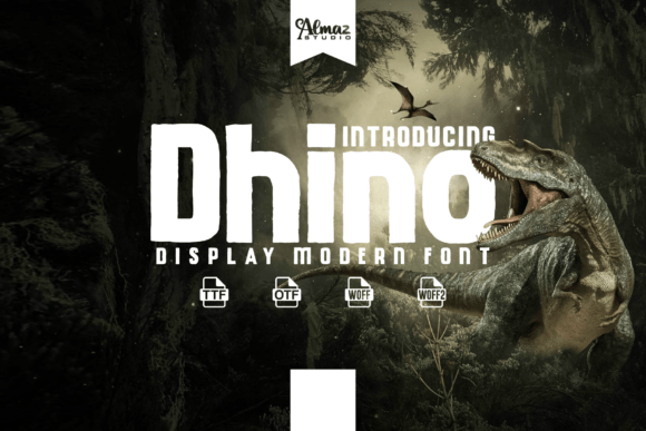Dhino Font: The Playful Display Typeface That Captures Young Audiences
