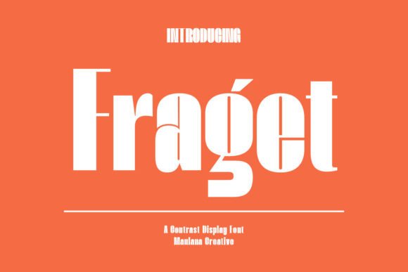 Fraget: A Clean, Modern Display Font That Elevates Small Business Branding