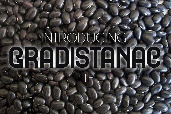 Gradistanac: A Curly Display Typeface That Feels Like Handmade Magic