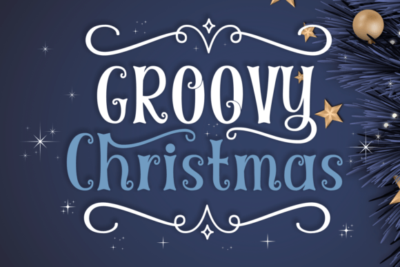 Groovy Christmas: A Festive Display Font for Editorial Design
