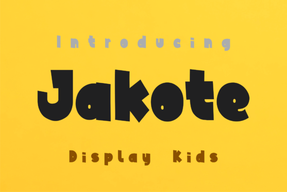 Jakote: A Display Font That Feels Like a Warm Hug