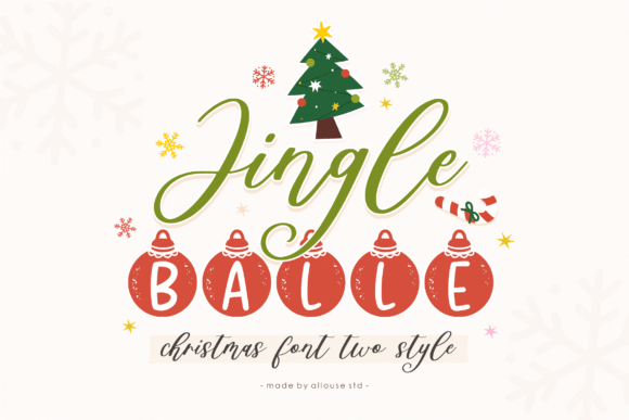 Jingle Balle: A Festive Display Font for Digital Branding