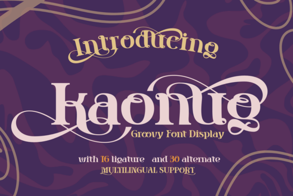 Kaonug: A Distinctive Display Font for Editorial Impact