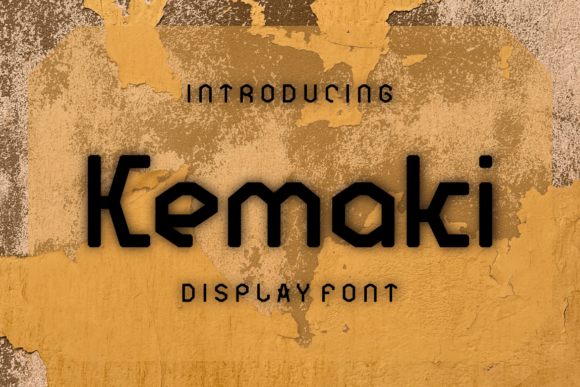 Kemaki Display Font for Handmade Creators