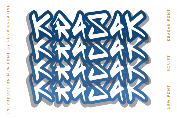 Krasak: A Bold Display Font for Editorial Impact