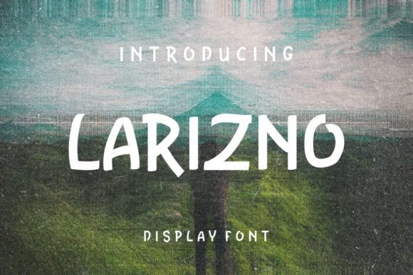 Larizno: A Display Font That Makes Headlines Pop
