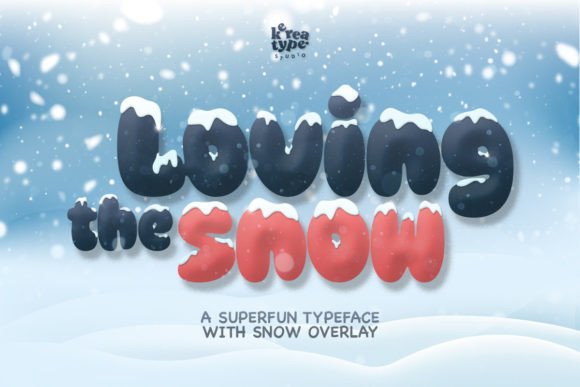 Loving Snow Font: A Friendly Winter Display Typeface for Small Businesses