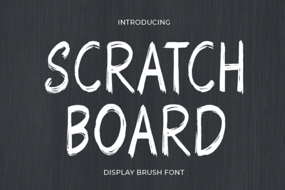 Scratch Board: A Display Font That Cuts Through the Feed
