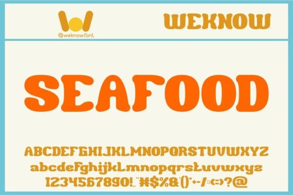 Seafood Font: A Bold, Stylish Display Typeface for Digital Brands