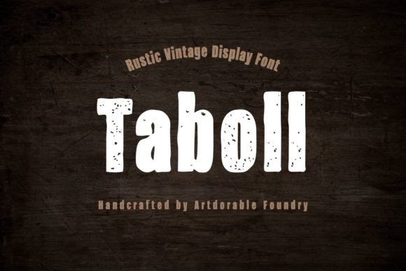Taboll: A Rustic Vintage Display Font That Elevates Small Business Branding