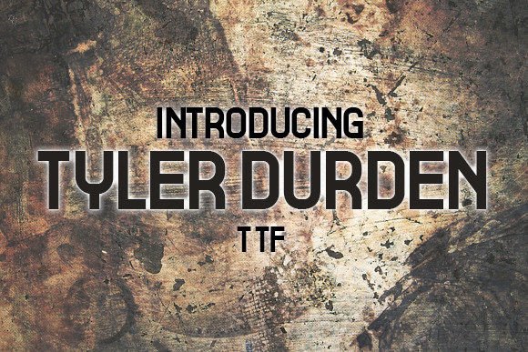 Tyler Durden: A Bold Display Typeface for Handmade Creators